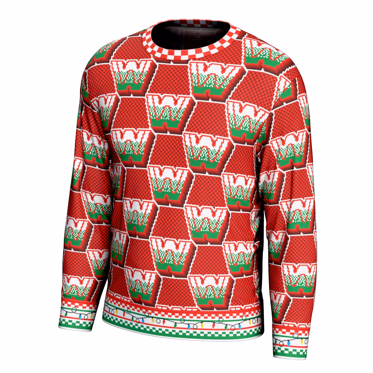 Men's ProSphere Red WWE Retro Logo Holiday Sweater 3 Men's ProSphere Red WWE Retro Logo Holiday Sweater