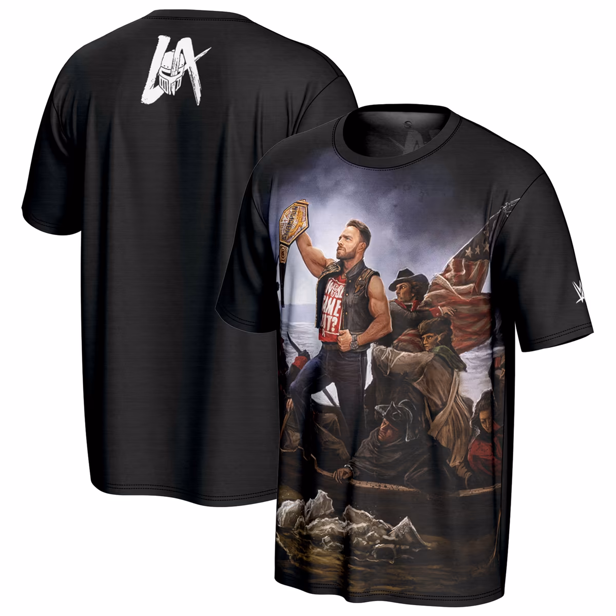 Youth ProSphere Black LA Knight Crossing The Delaware Sublimated T-Shirt 3 Youth ProSphere Black LA Knight Crossing The Delaware Sublimated T-Shirt