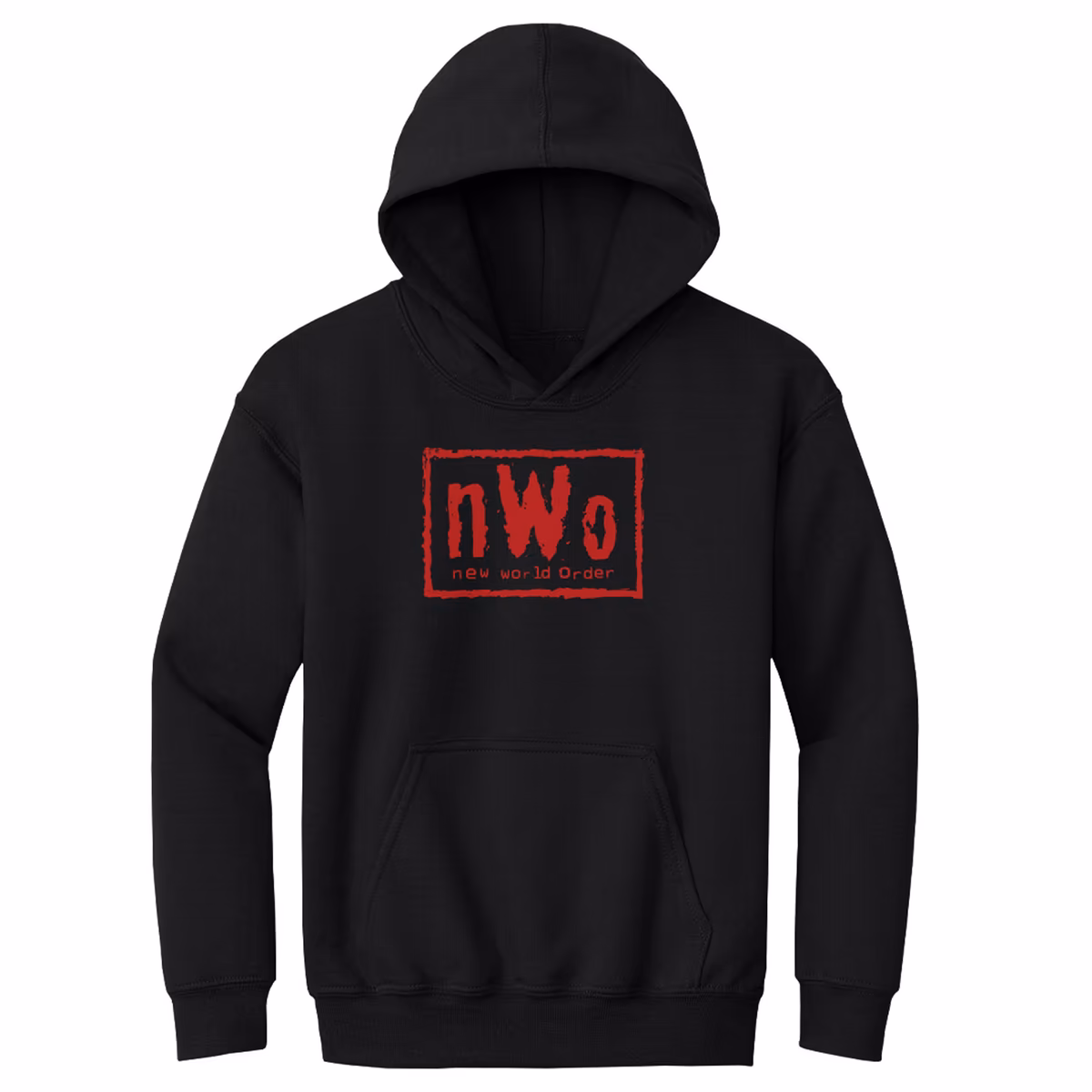 Youth 500 Level Black nWo Red Logo Pullover Hoodie 3 Youth 500 Level Black nWo Red Logo Pullover Hoodie