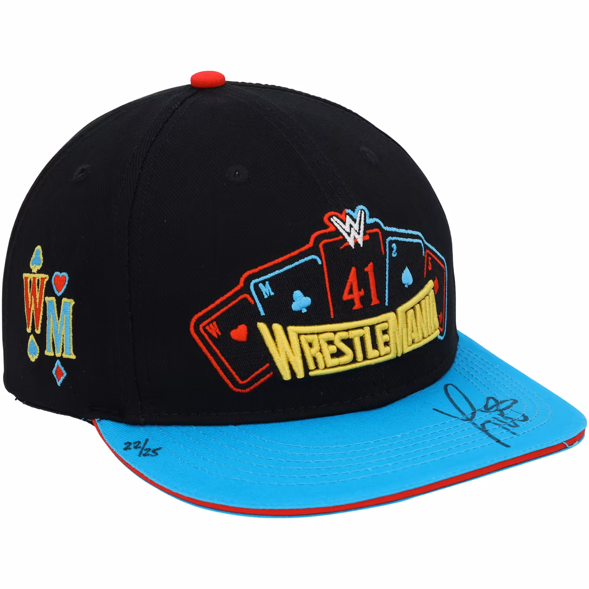 Liv Morgan WWE Autographed WrestleMania 41 Blue Brim Snapback Cap - Limited Edition of 25 1 Liv Morgan WWE Autographed WrestleMania 41 Blue Brim Snapback Cap - Limited Edition of 25