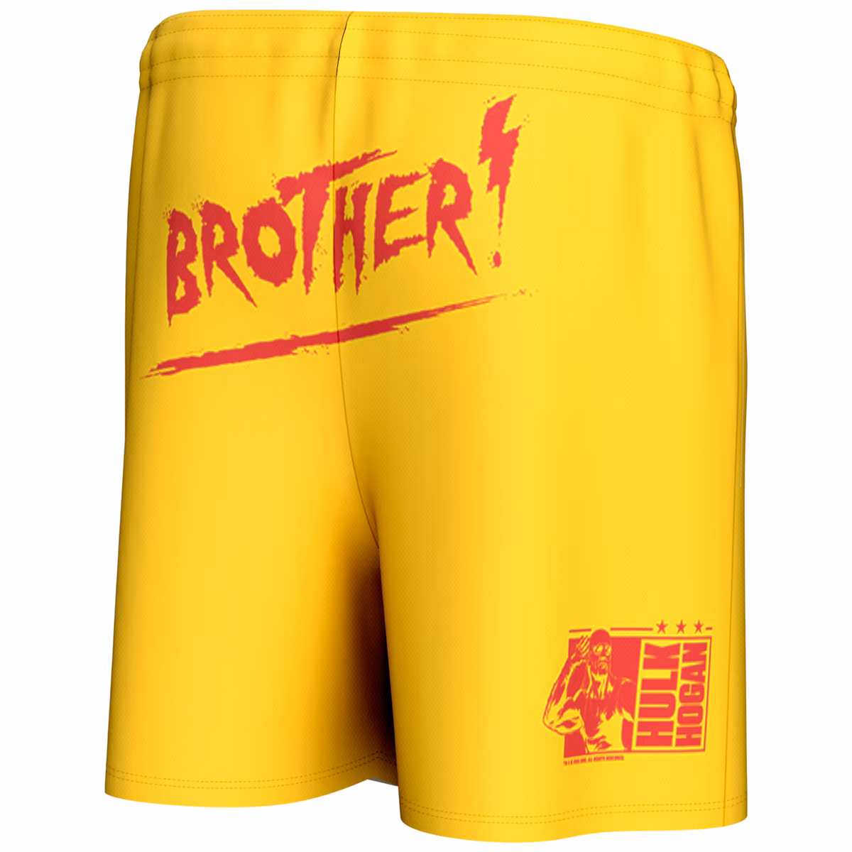 Men's ProSphere Yellow Hulk Hogan Hulkamania Shorts 4 Men's ProSphere Yellow Hulk Hogan Hulkamania Shorts