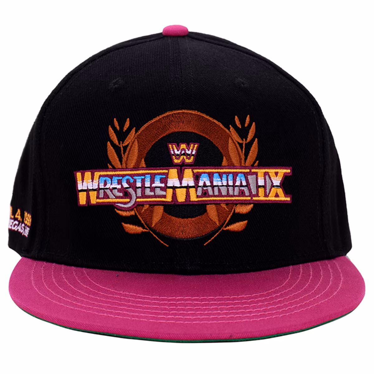 Men's Black/Pink WrestleMania IX Las Vegas '93 Snapback Hat