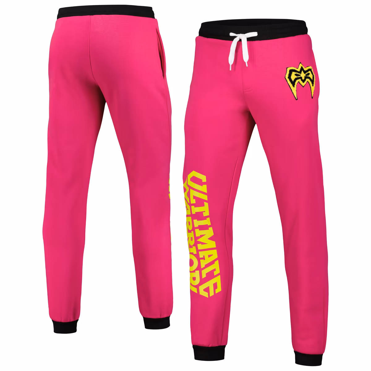 Men's Pink The Ultimate Warrior Chenille Sweatpants 1 Men's Pink The Ultimate Warrior Chenille Sweatpants