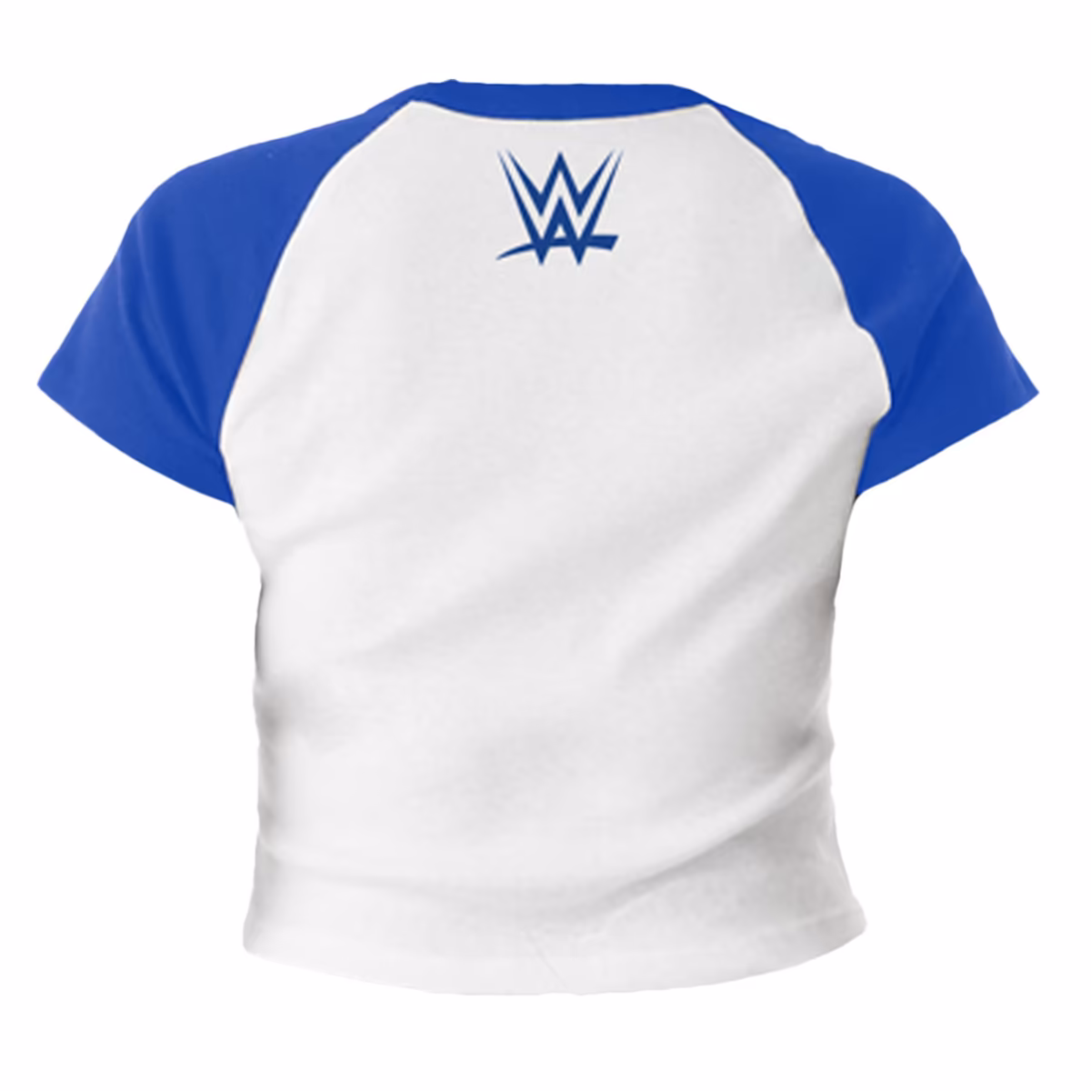 Women's White/Blue Trish Stratus 25 Years Cropped T-Shirt 4 Women's White/Blue Trish Stratus 25 Years Cropped T-Shirt