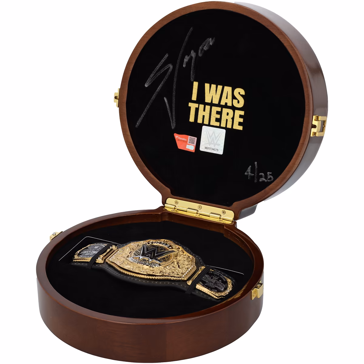 Stephanie Vaquer WWE Autographed WrestleMania 42 Roulette Wheel Mini Title - Limited Edition of 25