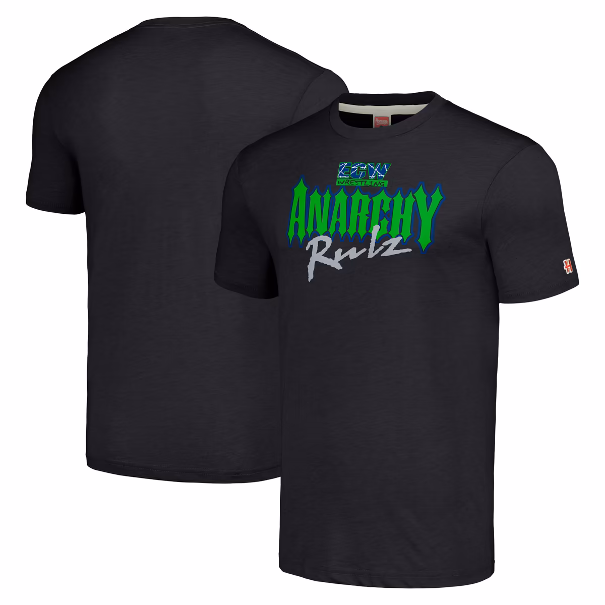 Men's Homage Heather Charcoal ECW Anarchy Rulz Tri-Blend T-Shirt 8 Men's Homage Heather Charcoal ECW Anarchy Rulz Tri-Blend T-Shirt