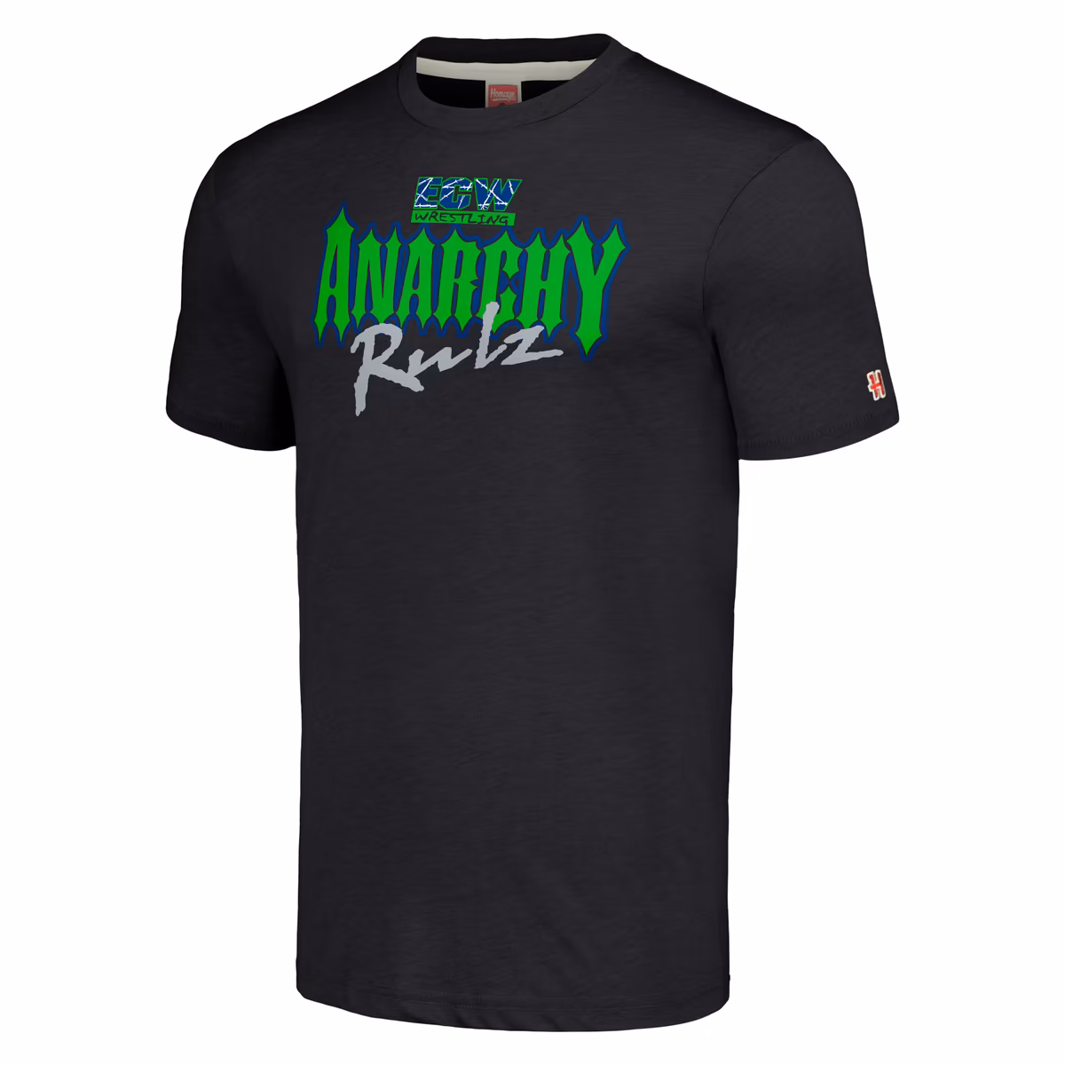 Men's Homage Heather Charcoal ECW Anarchy Rulz Tri-Blend T-Shirt 3 Men's Homage Heather Charcoal ECW Anarchy Rulz Tri-Blend T-Shirt