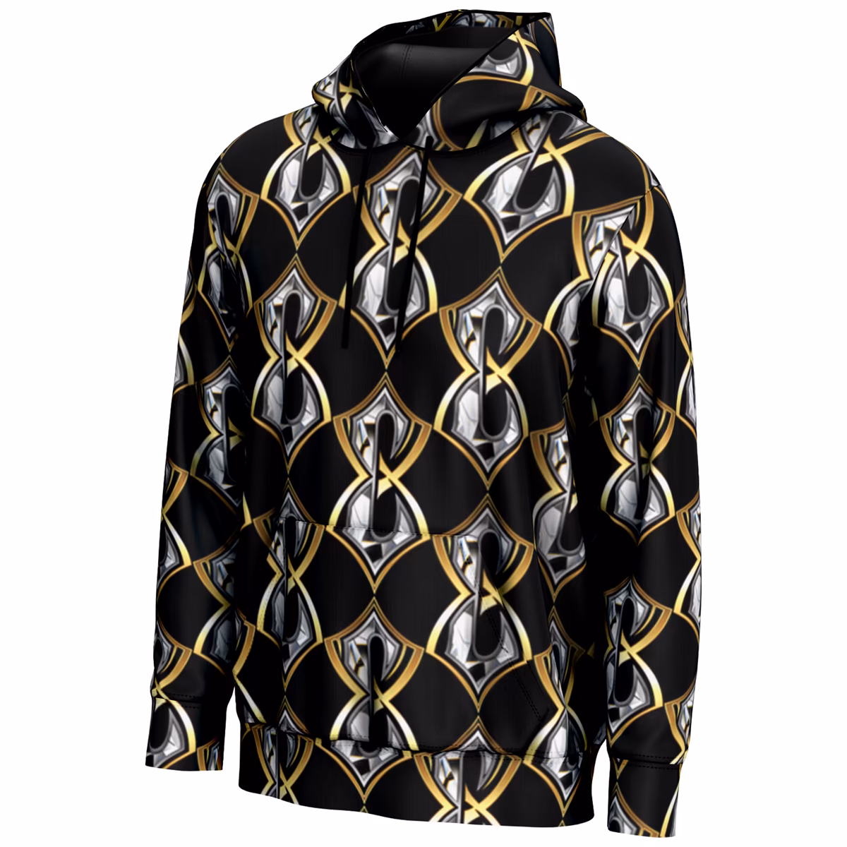 Men's ProSphere Black Charlotte Flair Logo Pullover Hoodie 3 Men's ProSphere Black Charlotte Flair Logo Pullover Hoodie