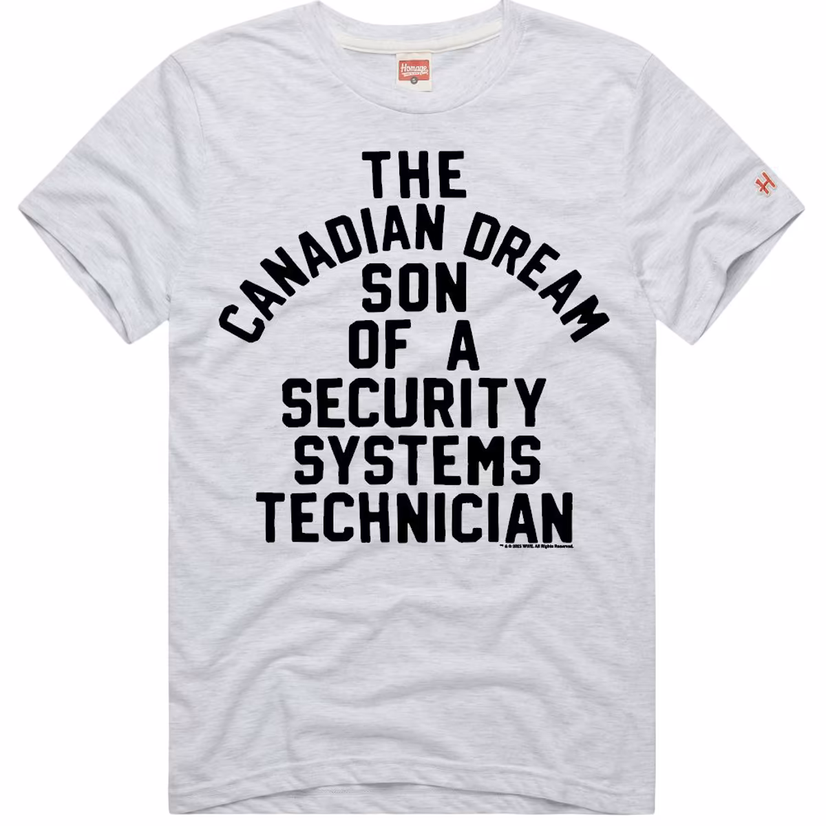 Men's Homage White Kevin Owens The Canadian Dream Son Of A Security Technician Tri-Blend T-Shirt 2 Men's Homage White Kevin Owens The Canadian Dream Son Of A Security Technician Tri-Blend T-Shirt