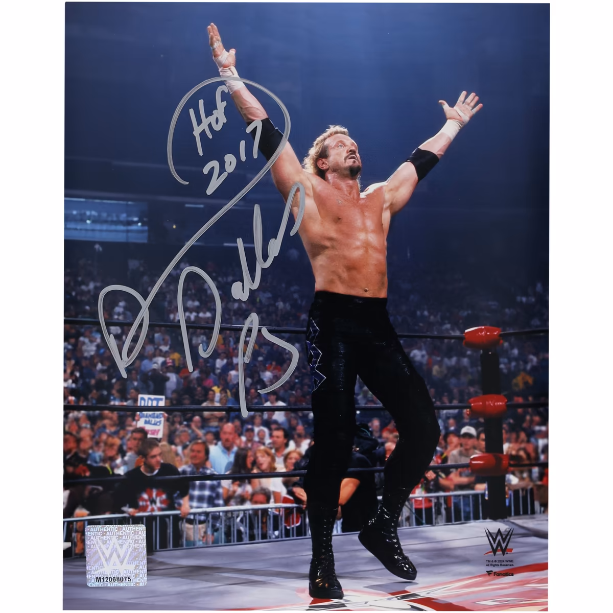 Diamond Dallas Page WWE Autographed 8" x 10" In Ring Raising Arms Photograph with "HOF 2017" Inscription