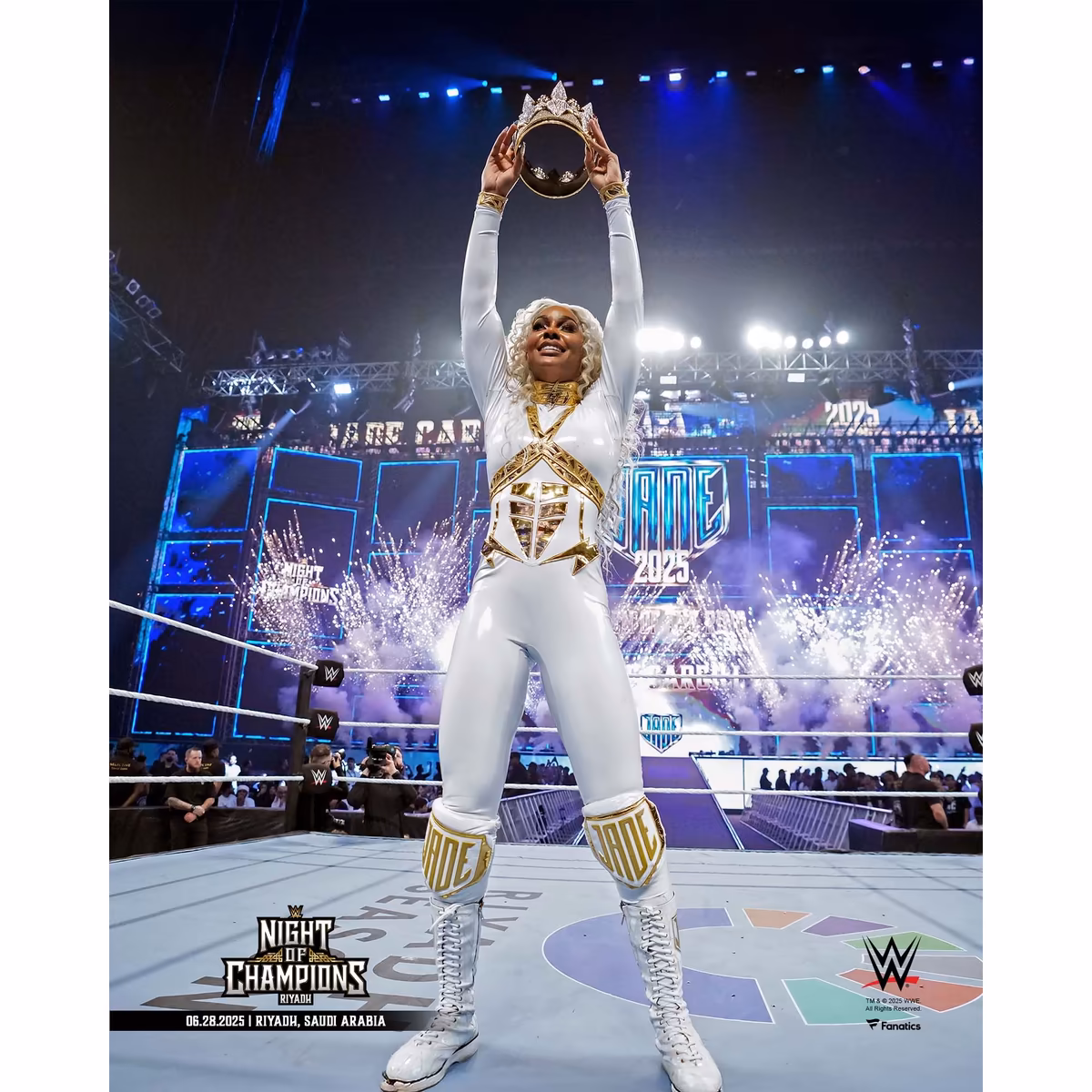 Jade Cargill WWE Unsigned 2025 Queen of the Ring Celebration Photograph