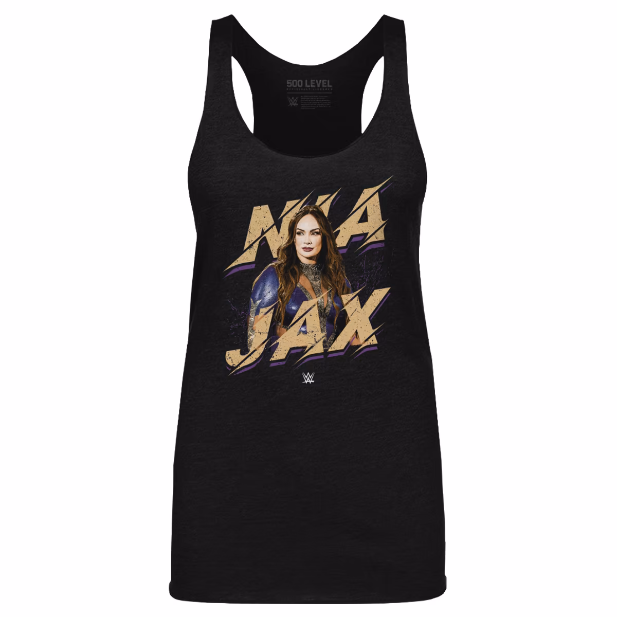 Women's 500 Level Heather Black Nia Jax  Tri-Blend Tank Top