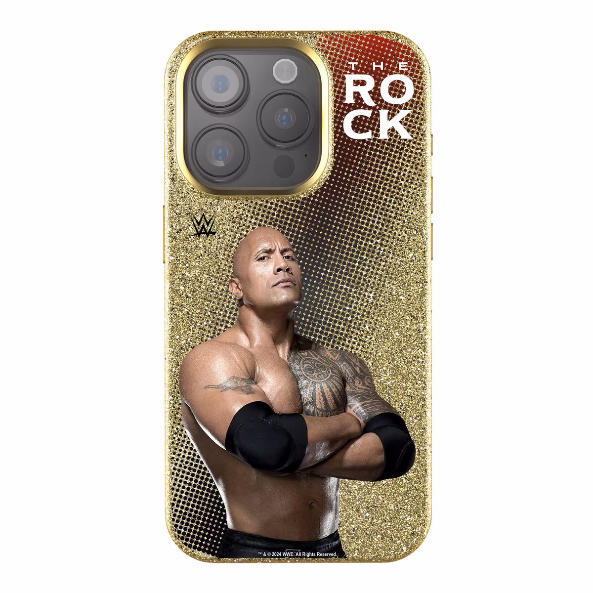 Keyscaper The Rock WWE Solid Superstar iPhone Gold Bling Case