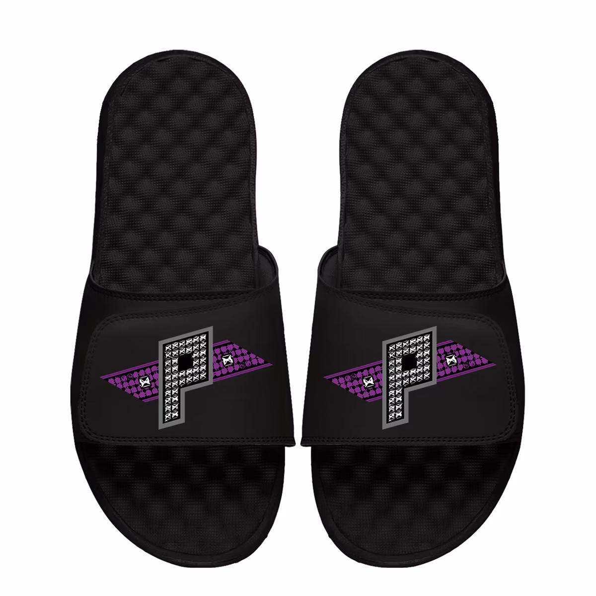 Unisex ISlide Paige Black WWE Diamond Logo Slide Sandals 5 Unisex ISlide Paige Black WWE Diamond Logo Slide Sandals