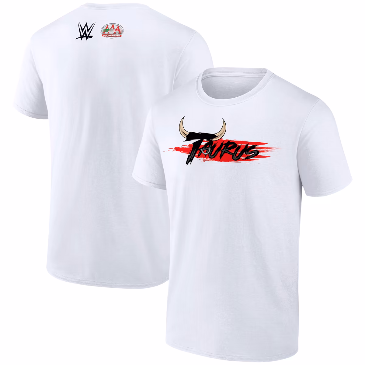 Men's White Taurus AAA Superstar T-Shirt 1 Men's White Taurus AAA Superstar T-Shirt