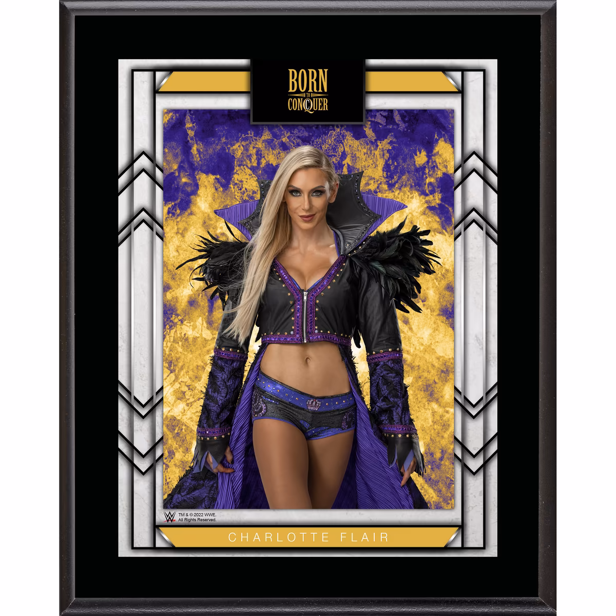 Charlotte Flair 10.5" x 13" Sublimated Plaque 8 Charlotte Flair 10.5" x 13" Sublimated Plaque