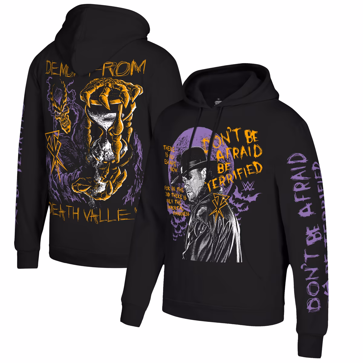 Men's Ripple Junction Black The Undertaker Poster Collage Pullover Hoodie