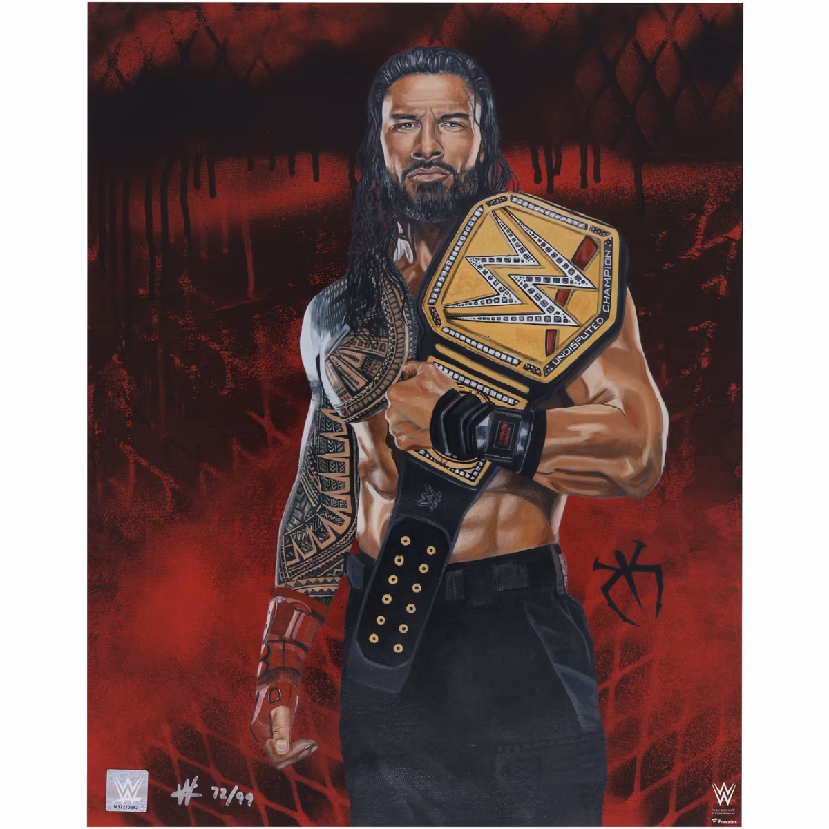 Roman Reigns WWE 16" x 20" Photo Print - Art by Cortney Wall - Limited Edition of 99 7 Roman Reigns WWE 16" x 20" Photo Print - Art by Cortney Wall - Limited Edition of 99