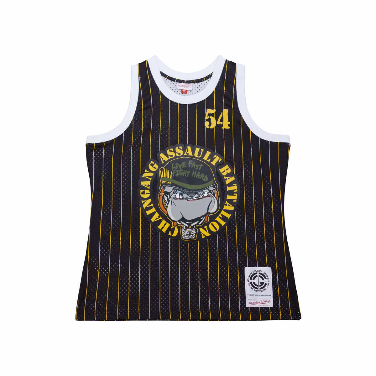 Men's Mitchell & Ness Black John Cena Chain Gang Battalion Basketball Jersey 3 Men's Mitchell & Ness Black John Cena Chain Gang Battalion Basketball Jersey