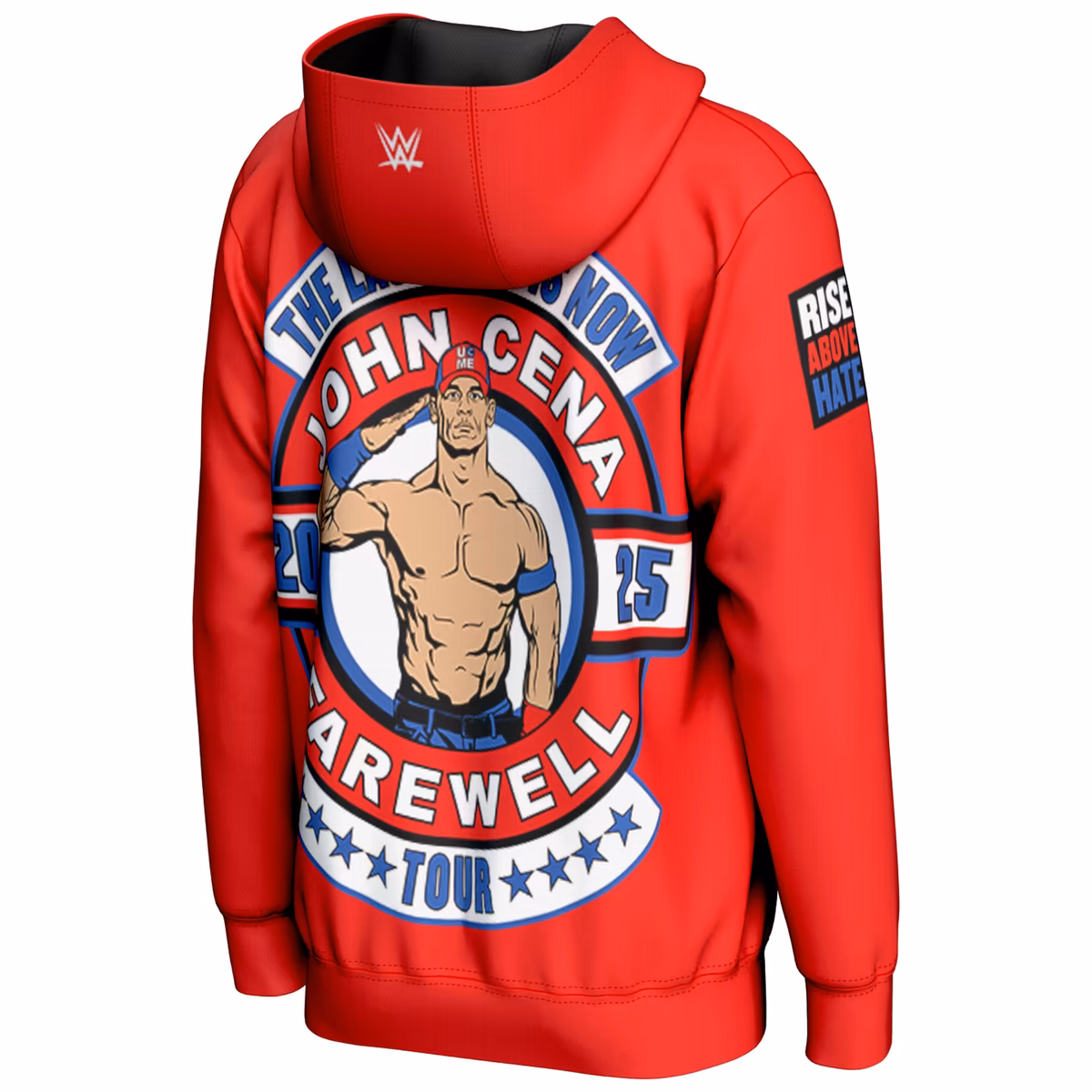 Men's ProSphere Red John Cena Farewell Tour Full-Zip Hoodie 4 Men's ProSphere Red John Cena Farewell Tour Full-Zip Hoodie