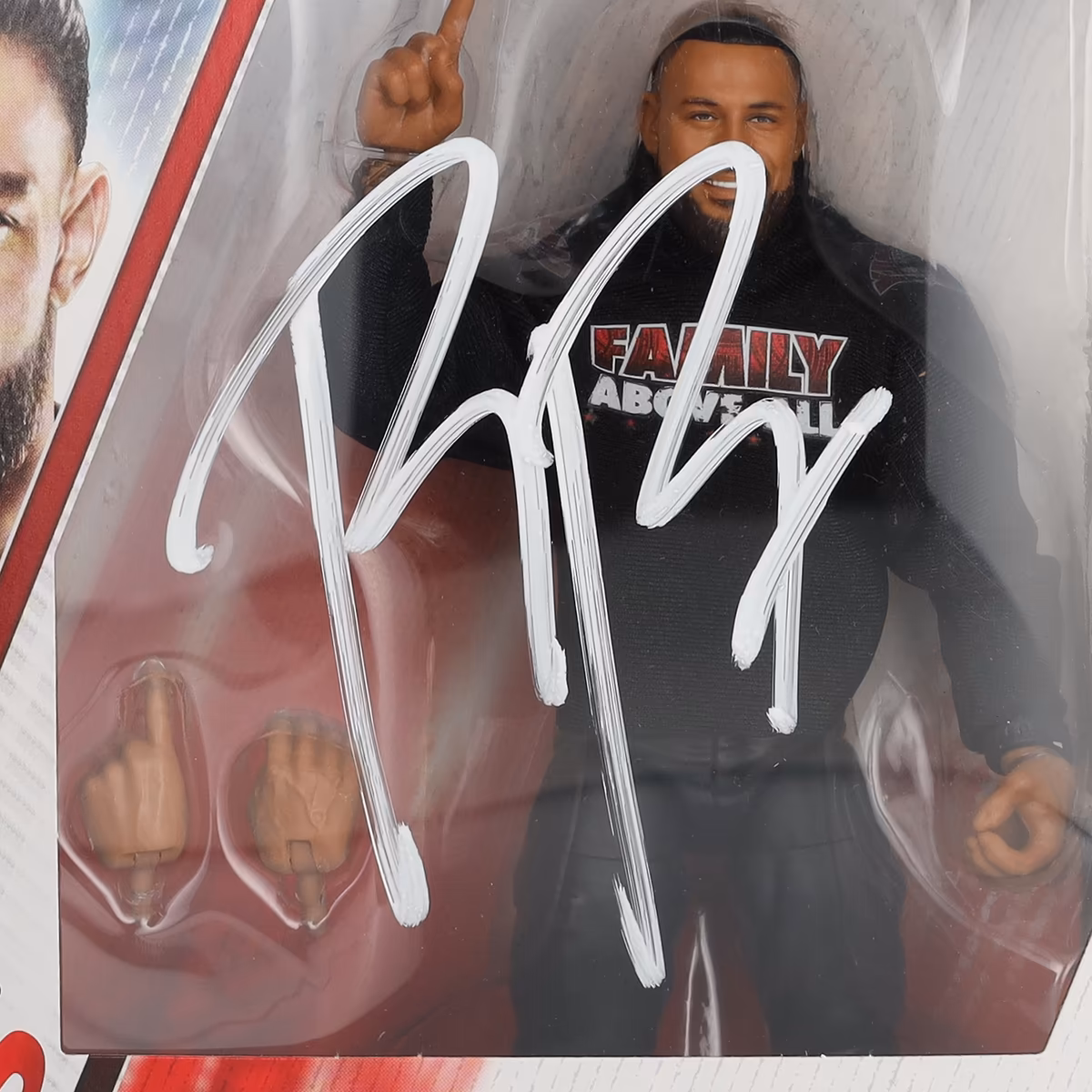 Roman Reigns WWE Autographed Mattel Elite Collection Series 117 Action Figure 3 Roman Reigns WWE Autographed Mattel Elite Collection Series 117 Action Figure