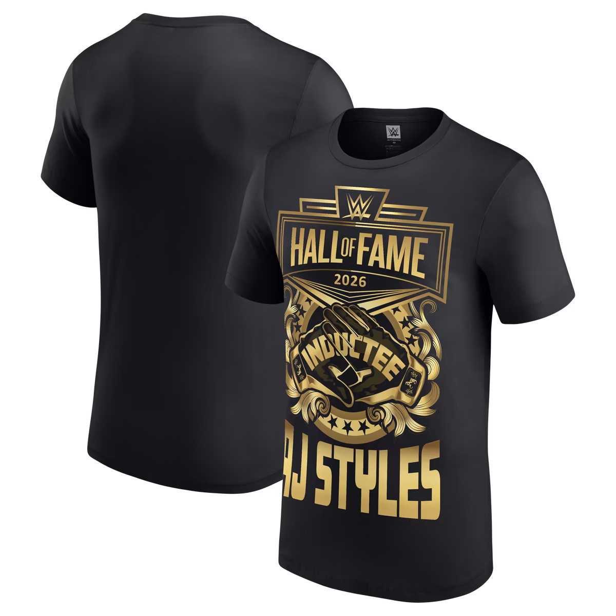 Men's Black AJ Styles WWE Hall of Fame 2026 Inductee T-Shirt