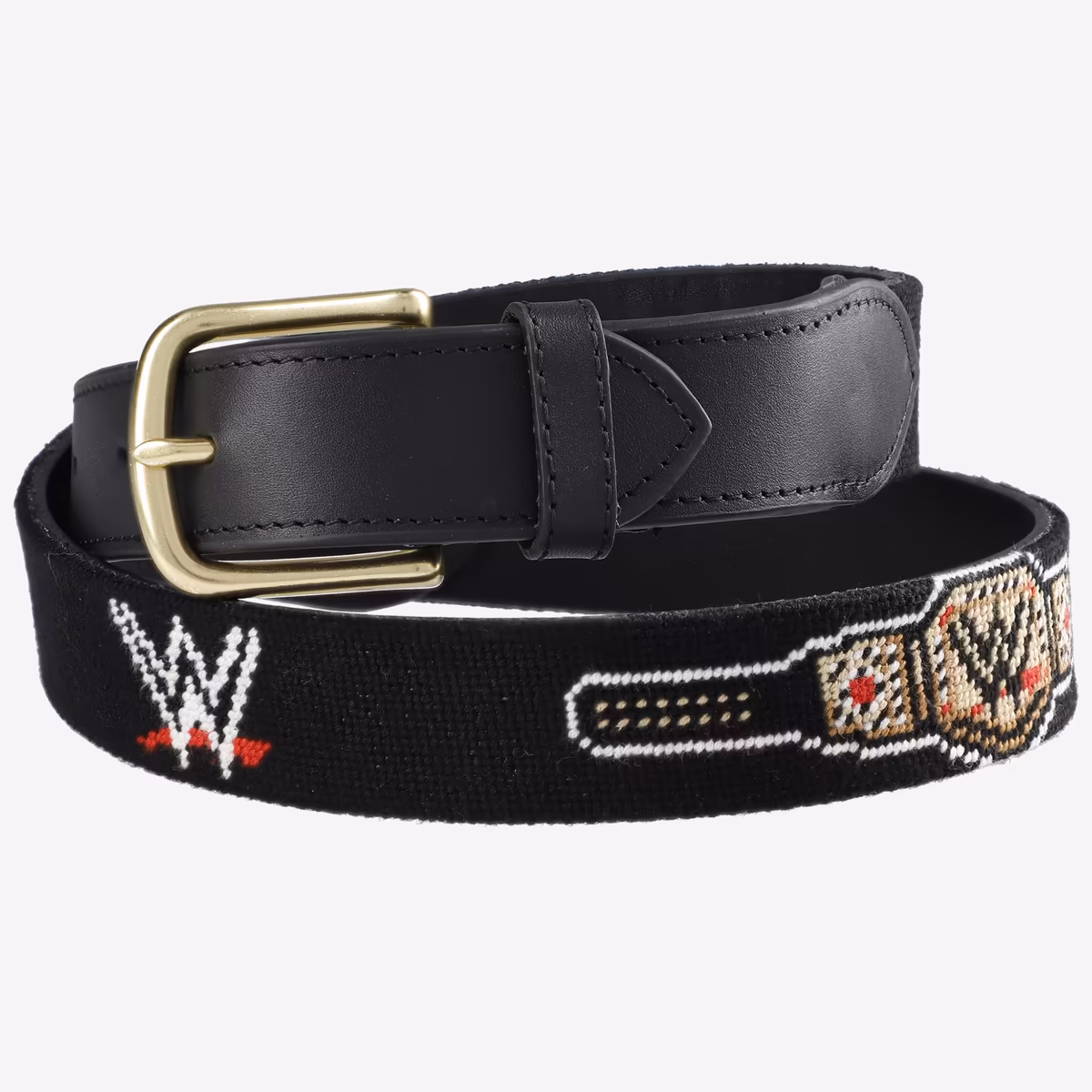 Men's  WWE Championship Title Needlepoint Belt