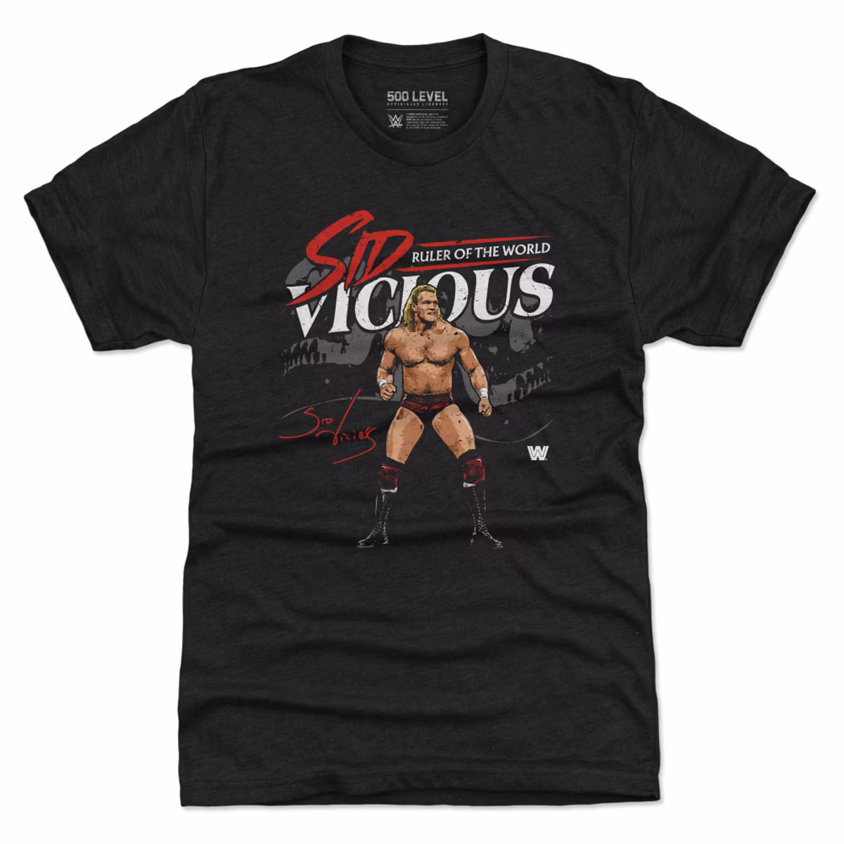 Men's 500 Level Heather Black Sid Vicious Ruler Of The World Premium Tri-Blend T-Shirt 2 Men's 500 Level Heather Black Sid Vicious Ruler Of The World Premium Tri-Blend T-Shirt
