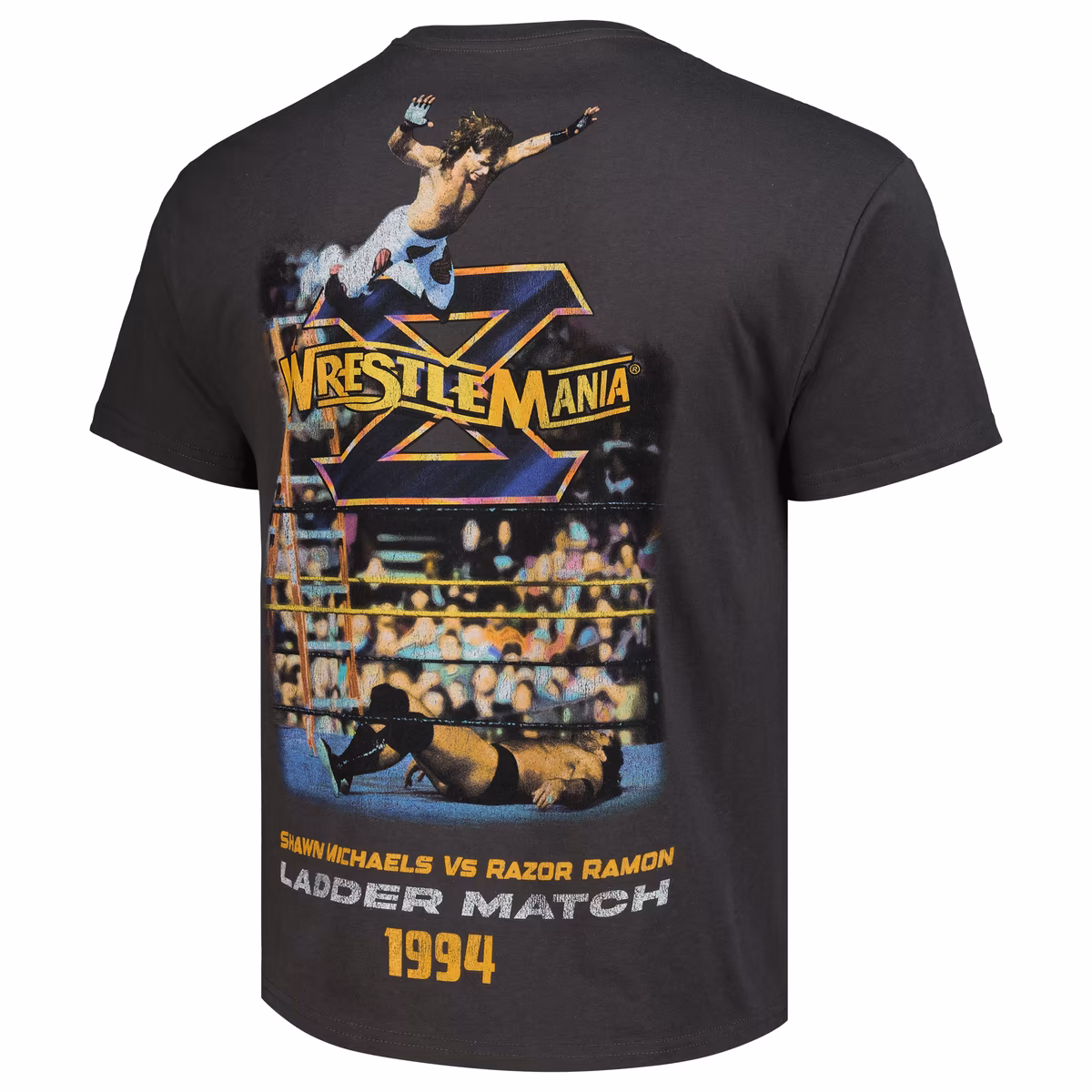 Men's Goodie Two Sleeves Black Shawn Michaels vs. Razor Ramon Ladder Match T-Shirt 4 Men's Goodie Two Sleeves Black Shawn Michaels vs. Razor Ramon Ladder Match T-Shirt