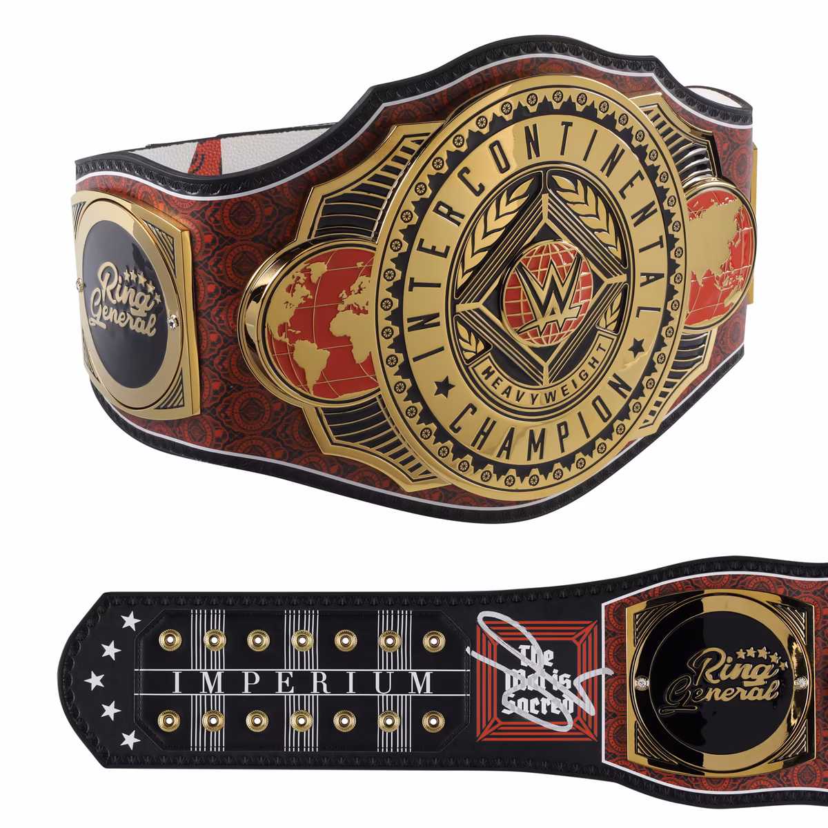 Gunther WWE Autographed Intercontinental Signature Series Championship Replica Title Belt 1 Gunther WWE Autographed Intercontinental Signature Series Championship Replica Title Belt
