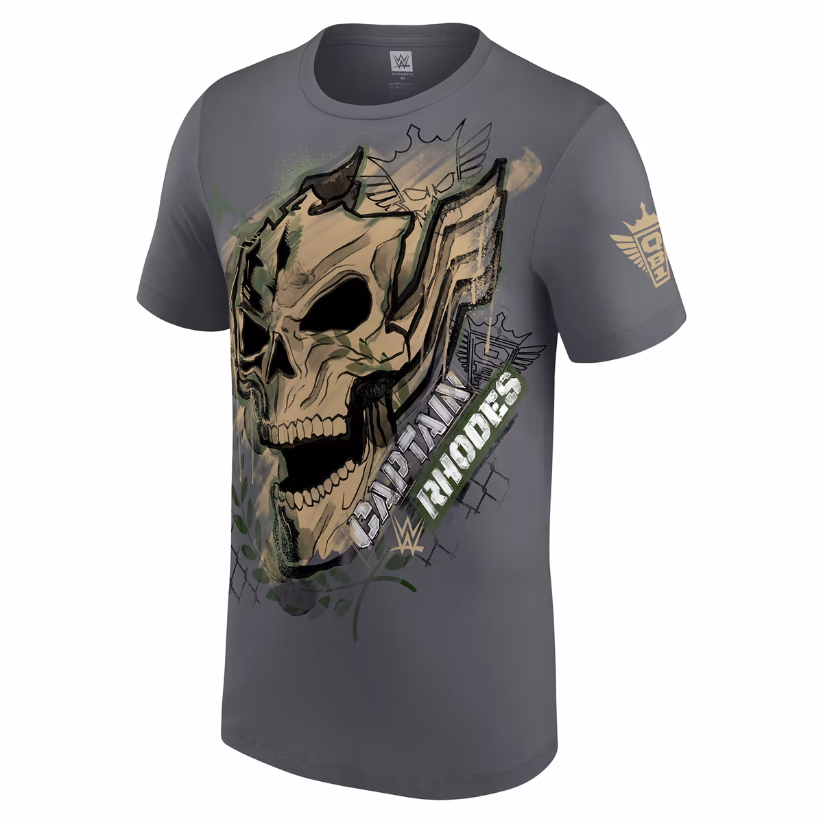 Men's Gray Cody Rhodes Helmet T-Shirt 3 Men's Gray Cody Rhodes Helmet T-Shirt