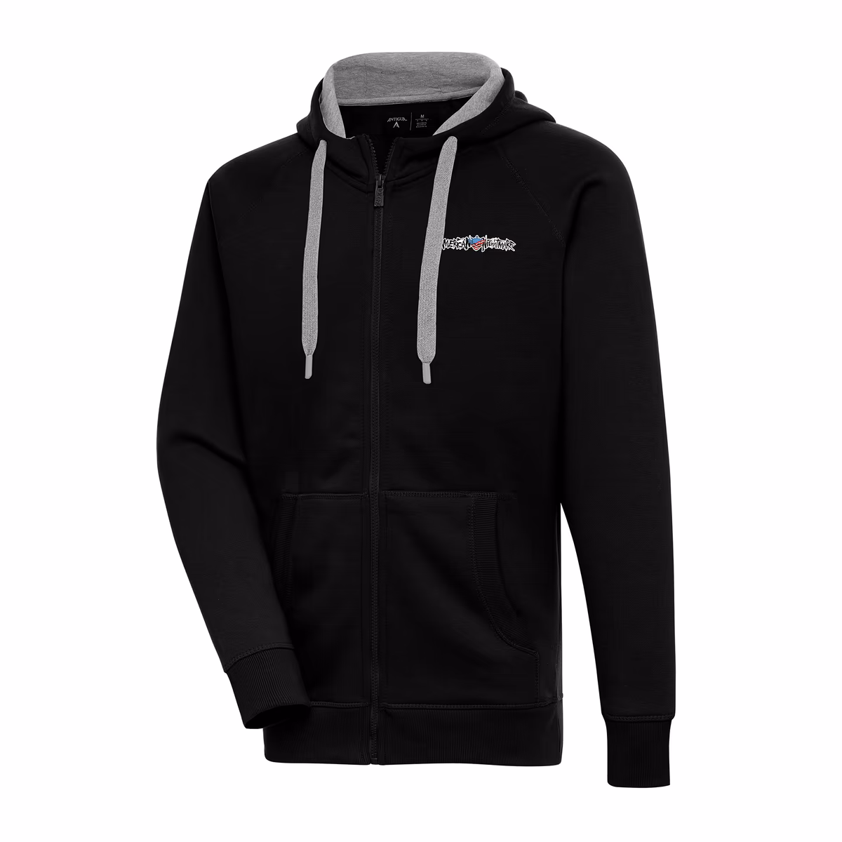 Men's Antigua Black Cody Rhodes Victory Full-Zip Hoodie 8 Men's Antigua Black Cody Rhodes Victory Full-Zip Hoodie