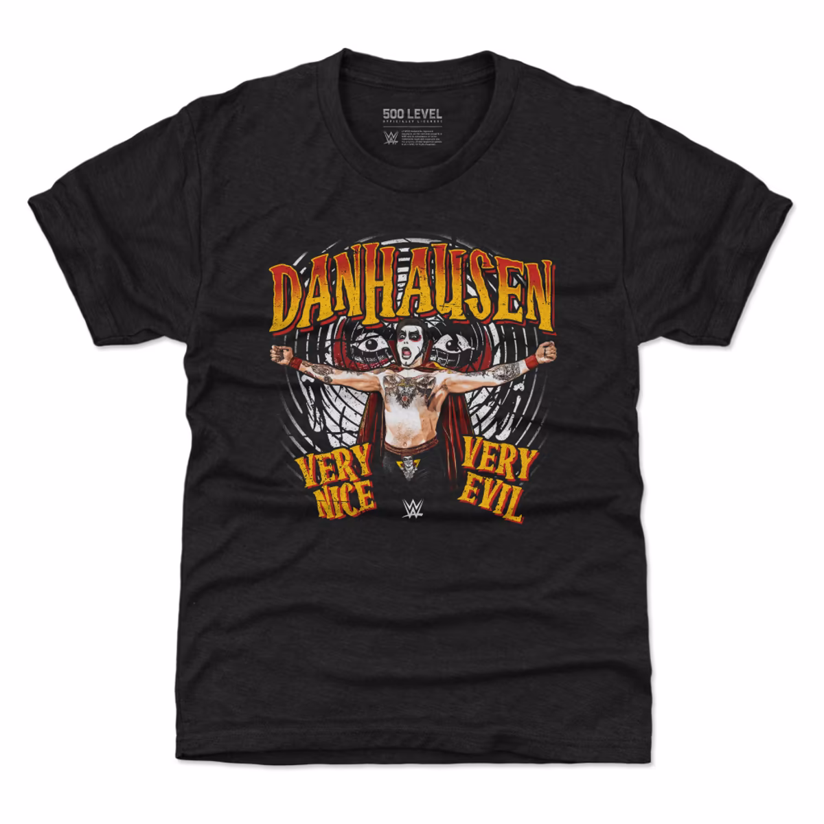 Youth 500 Level Black Danhausen Very Nice Very Evil T-Shirt