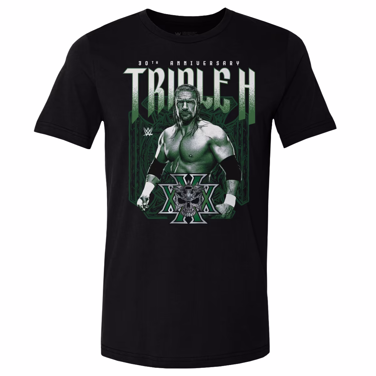 Men's 500 Level Black Triple H 30th Anniversary T-Shirt 8 Men's 500 Level Black Triple H 30th Anniversary T-Shirt