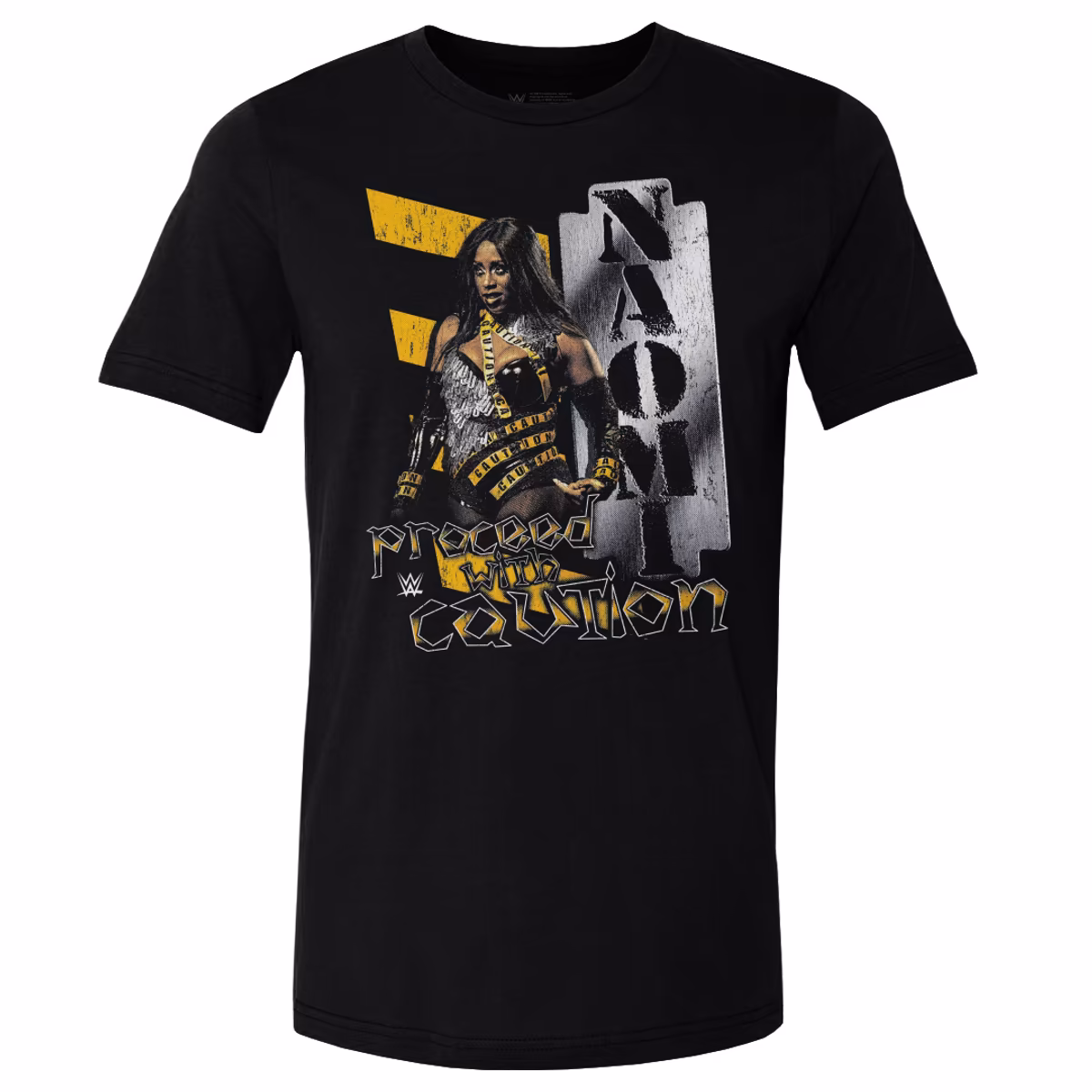 Men's 500 Level Black Naomi Proceed With Caution T-Shirt