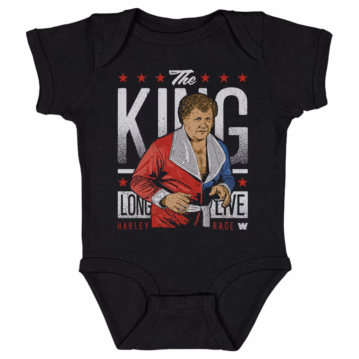 Infant 500 Level Black Harley Race The King Bodysuit