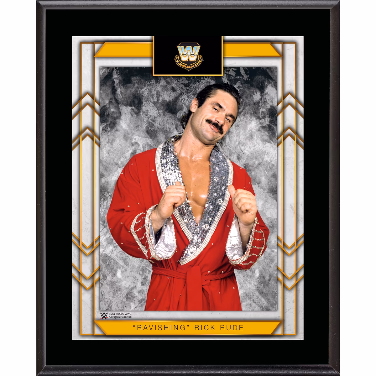 "Ravishing" Rick Rude WWE Framed 10.5" x 13" Sublimated Plaque