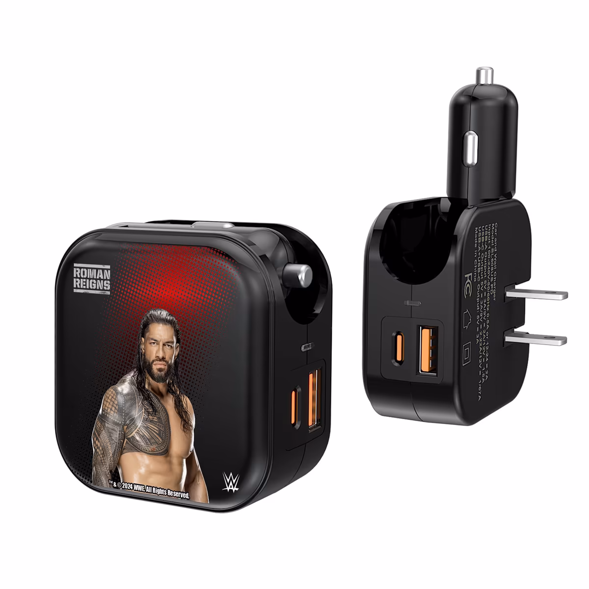 Keyscaper Roman Reigns 2-in-1 USB A/C Charger 2 Keyscaper Roman Reigns 2-in-1 USB A/C Charger