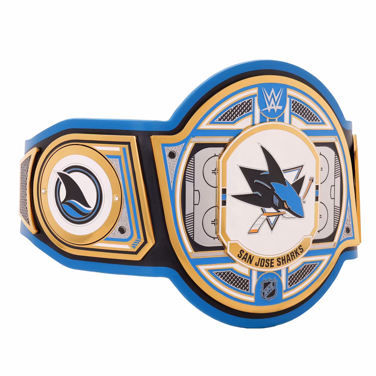 San Jose Sharks WWE Legacy Title Belt 4 San Jose Sharks WWE Legacy Title Belt