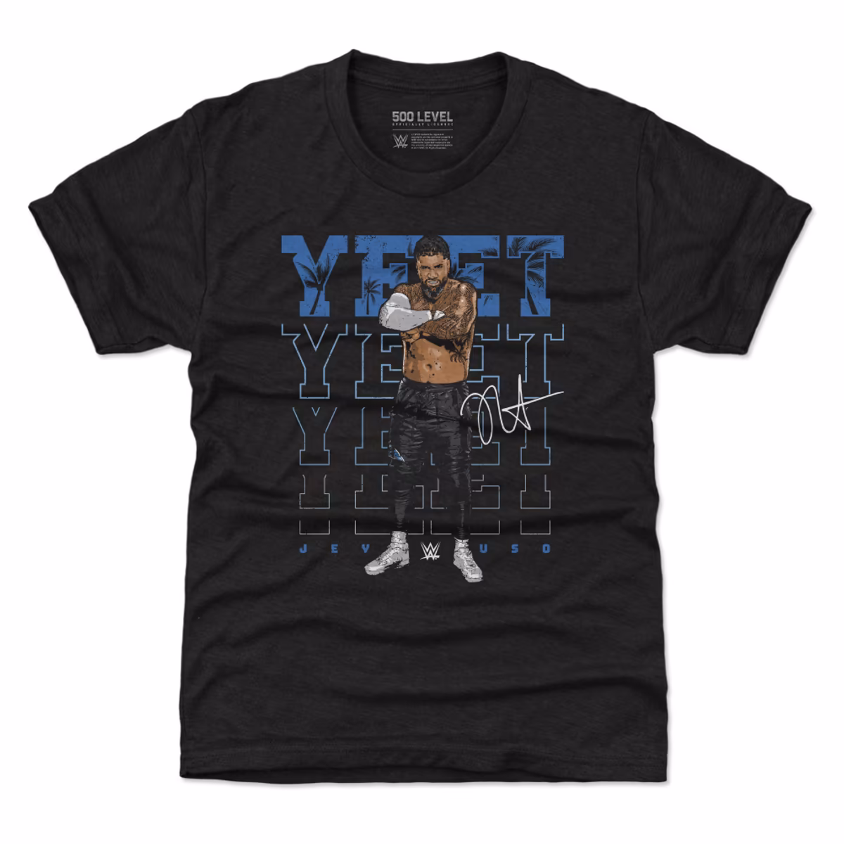 Youth 500 Level Heather Black Jey Uso Yeet Tri-Blend T-Shirt 9 Youth 500 Level Heather Black Jey Uso Yeet Tri-Blend T-Shirt