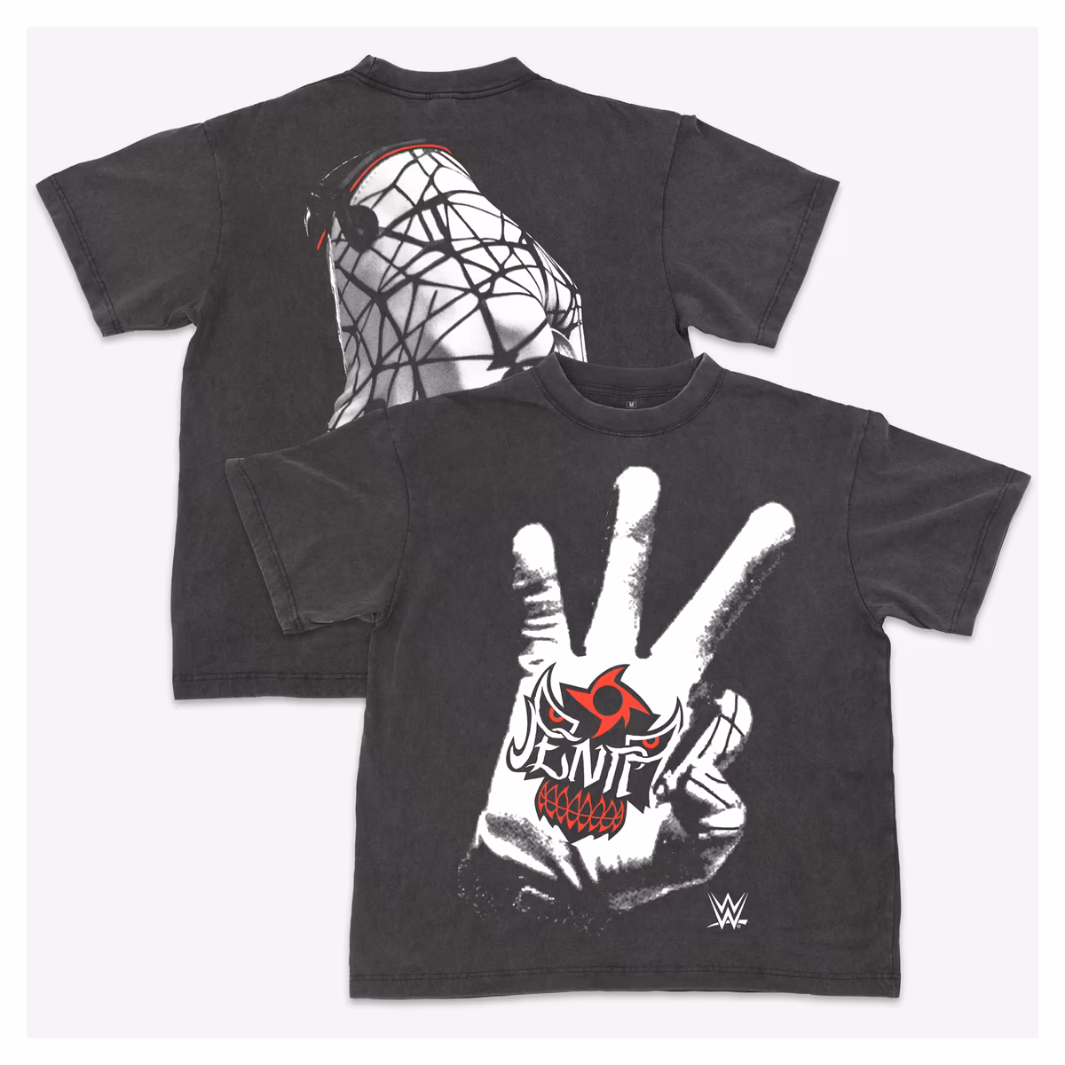 Men's Ripple Junction Black Penta Hand Sign Graphic T-Shirt 2 Men's Ripple Junction Black Penta Hand Sign Graphic T-Shirt