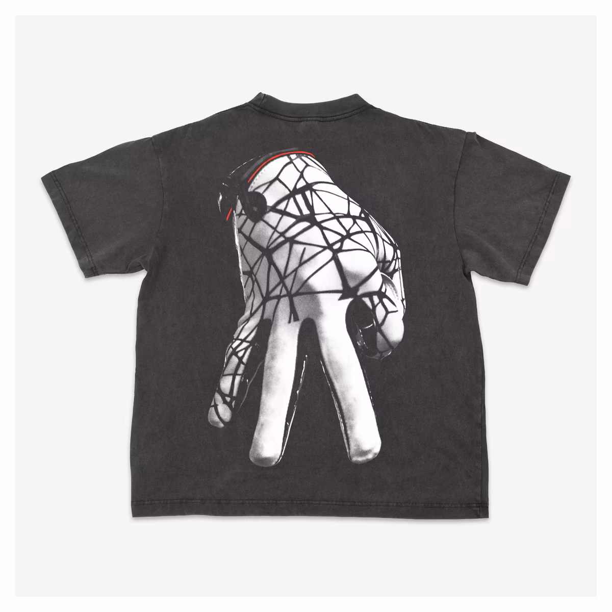 Men's Ripple Junction Black Penta Hand Sign Graphic T-Shirt 4 Men's Ripple Junction Black Penta Hand Sign Graphic T-Shirt
