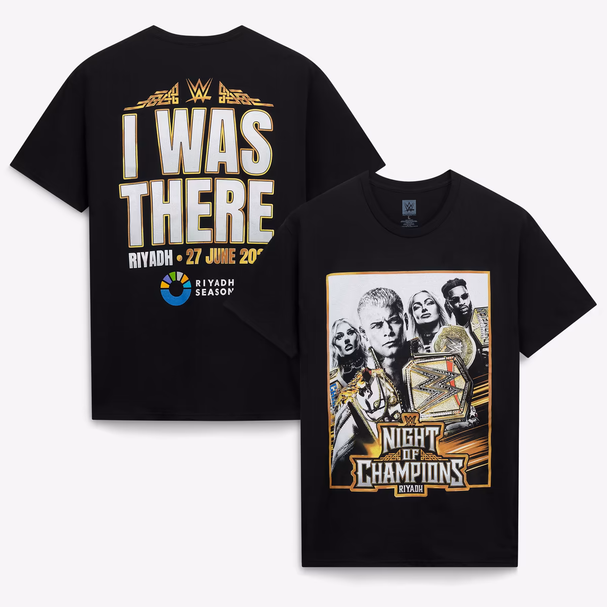 Men's Black Night of Champions 2026 Event T-Shirt 1 Men's Black Night of Champions 2026 Event T-Shirt