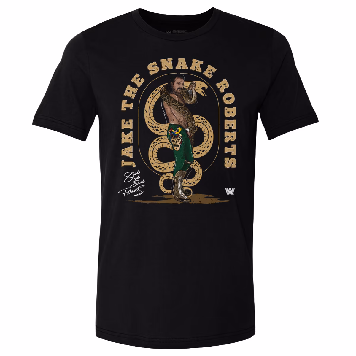 Men's 500 Level Black Jake "The Snake" Roberts T-Shirt 5 Men's 500 Level Black Jake "The Snake" Roberts T-Shirt