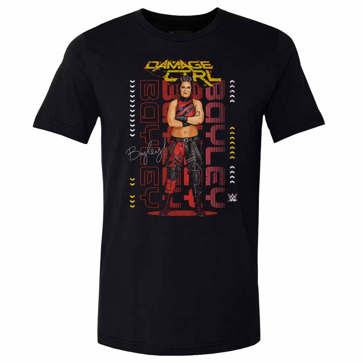 Men's 500 Level Black Bayley Damage CTRL T-Shirt 20 Men's 500 Level Black Bayley Damage CTRL T-Shirt