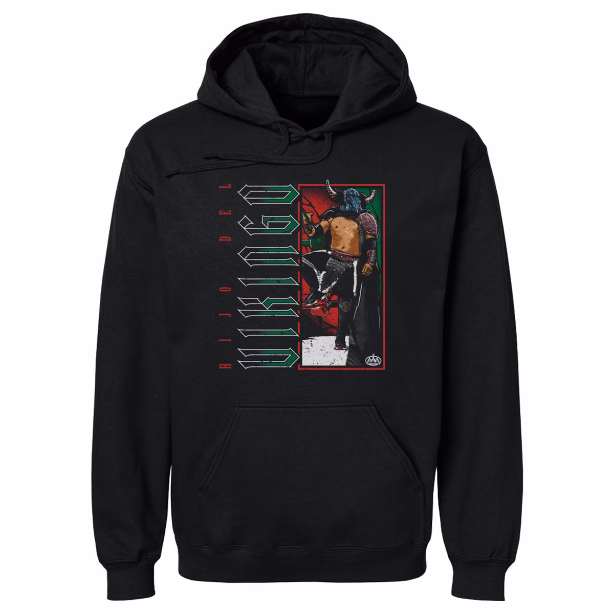 Men's 500 Level Black Hijo Del Vikingo Vertical Hoodie 1 Men's 500 Level Black Hijo Del Vikingo Vertical Hoodie