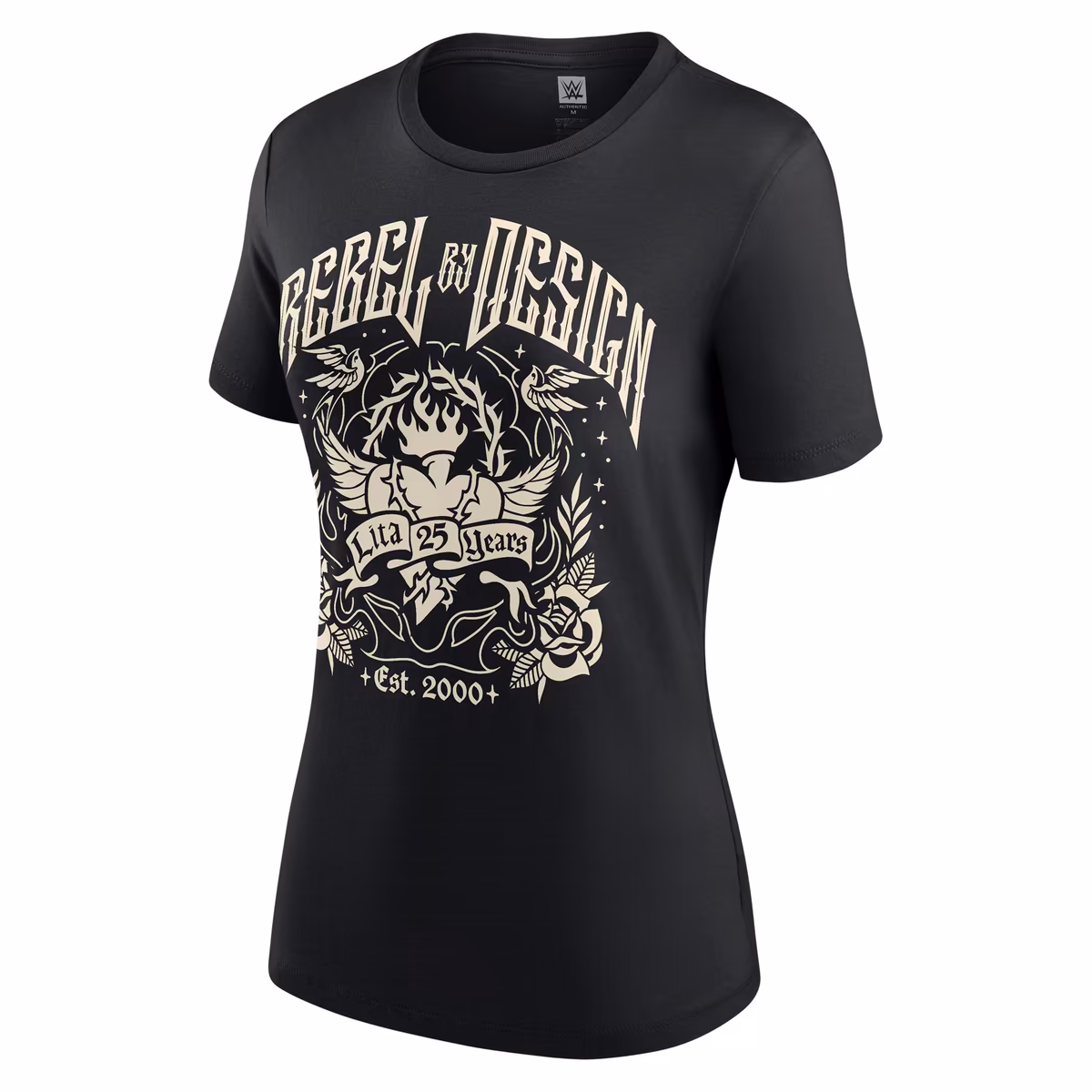 Women's Black Lita 25 Years Logo T-Shirt 3 Women's Black Lita 25 Years Logo T-Shirt
