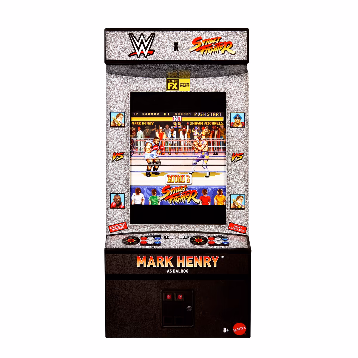 Mark Henry WWE Mattel WWE x Street Fighter Elite Collection Mashup Wave 4 Action Figure - As Balrog 4 Mark Henry WWE Mattel WWE x Street Fighter Elite Collection Mashup Wave 4 Action Figure - As Balrog