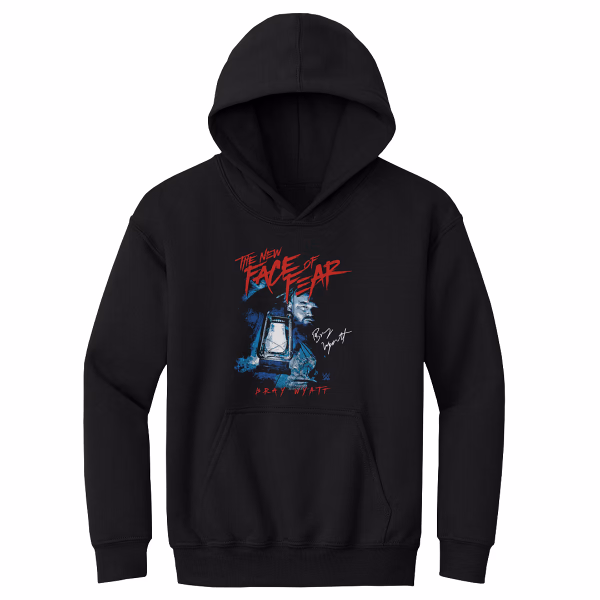 Youth 500 Level Black Bray Wyatt The New Face of Fear Pullover Hoodie