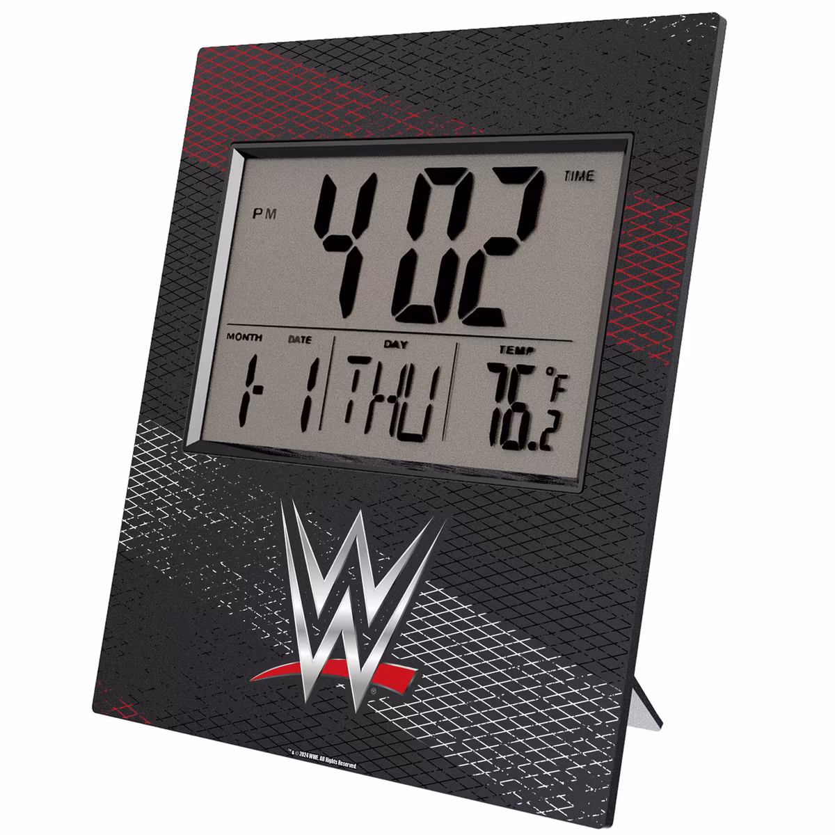 Keyscaper Gray WWE Digital Desk/Wall Clock 1 Keyscaper Gray WWE Digital Desk/Wall Clock